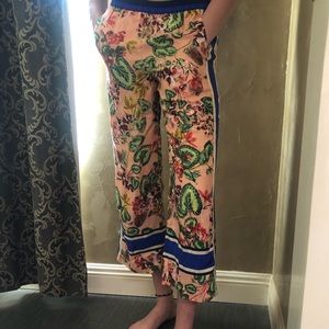 Anthropologie elevenses casual silk pants